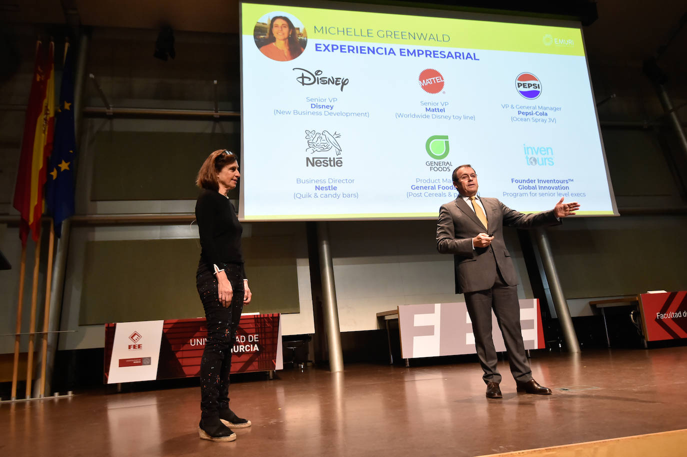 Michelle Greenwald en la Universidad de Murcia, en imágenes