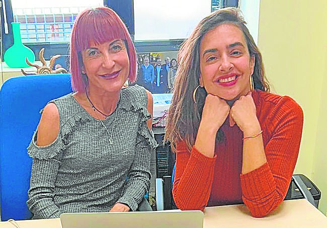 Las investigadoras Ana Rojo y Marina Ramos.
