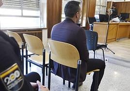 El presunto agresor, este miércoles, en el juicio.