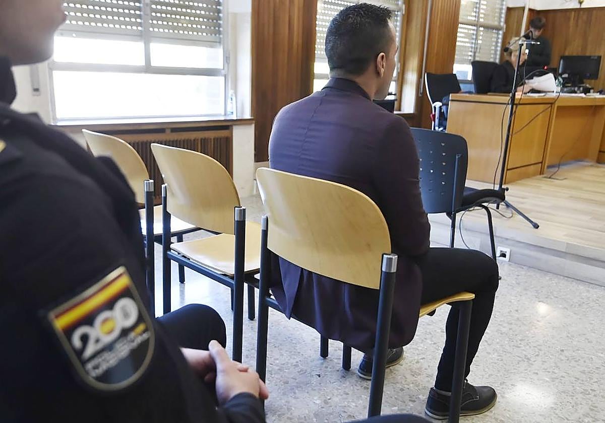 El presunto agresor, este miércoles, en el juicio.