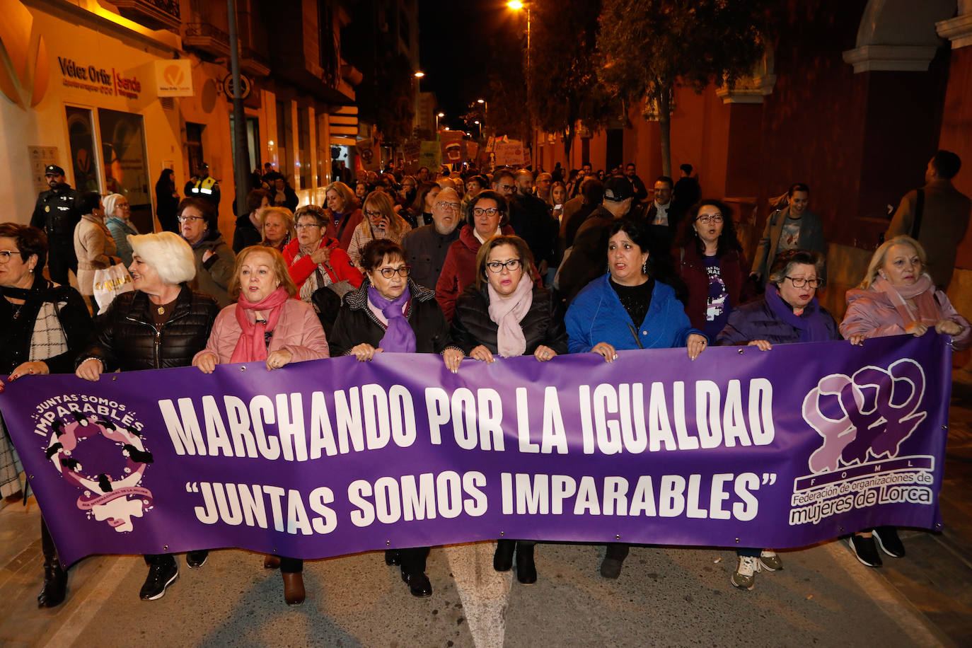 Manifestación en Lorca por el 8M, en imágenes