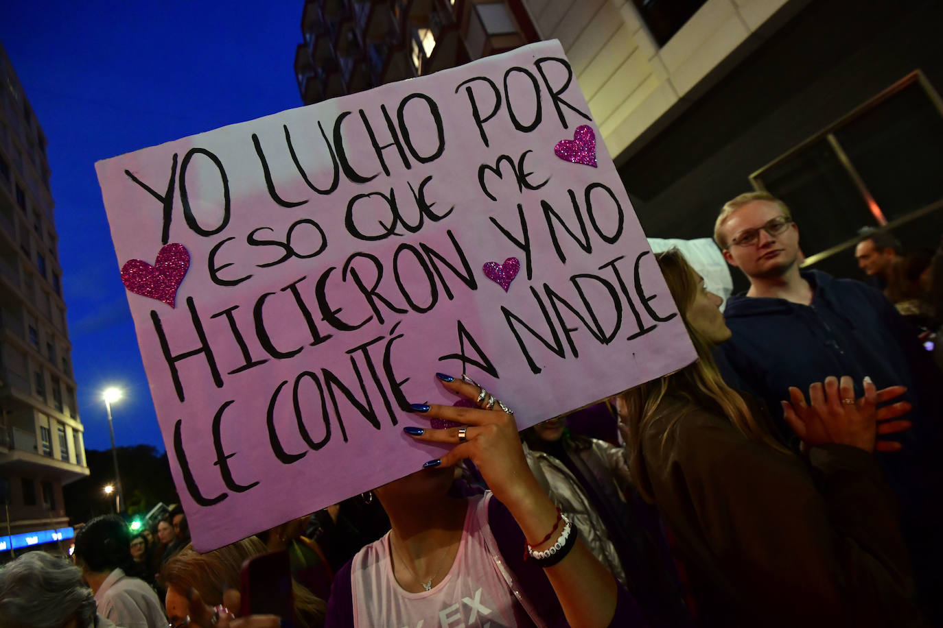 La manifestación del 8M en Murcia, en imágenes