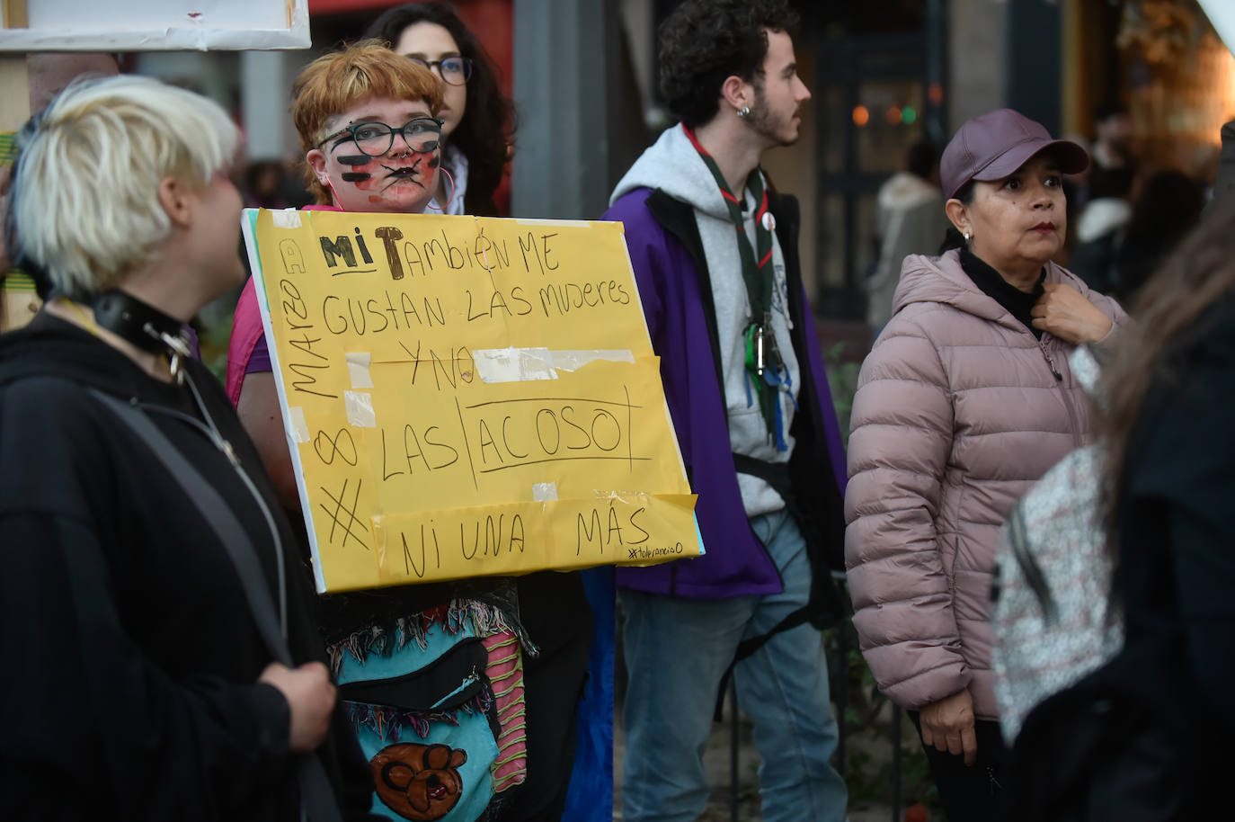 La manifestación del 8M en Murcia, en imágenes