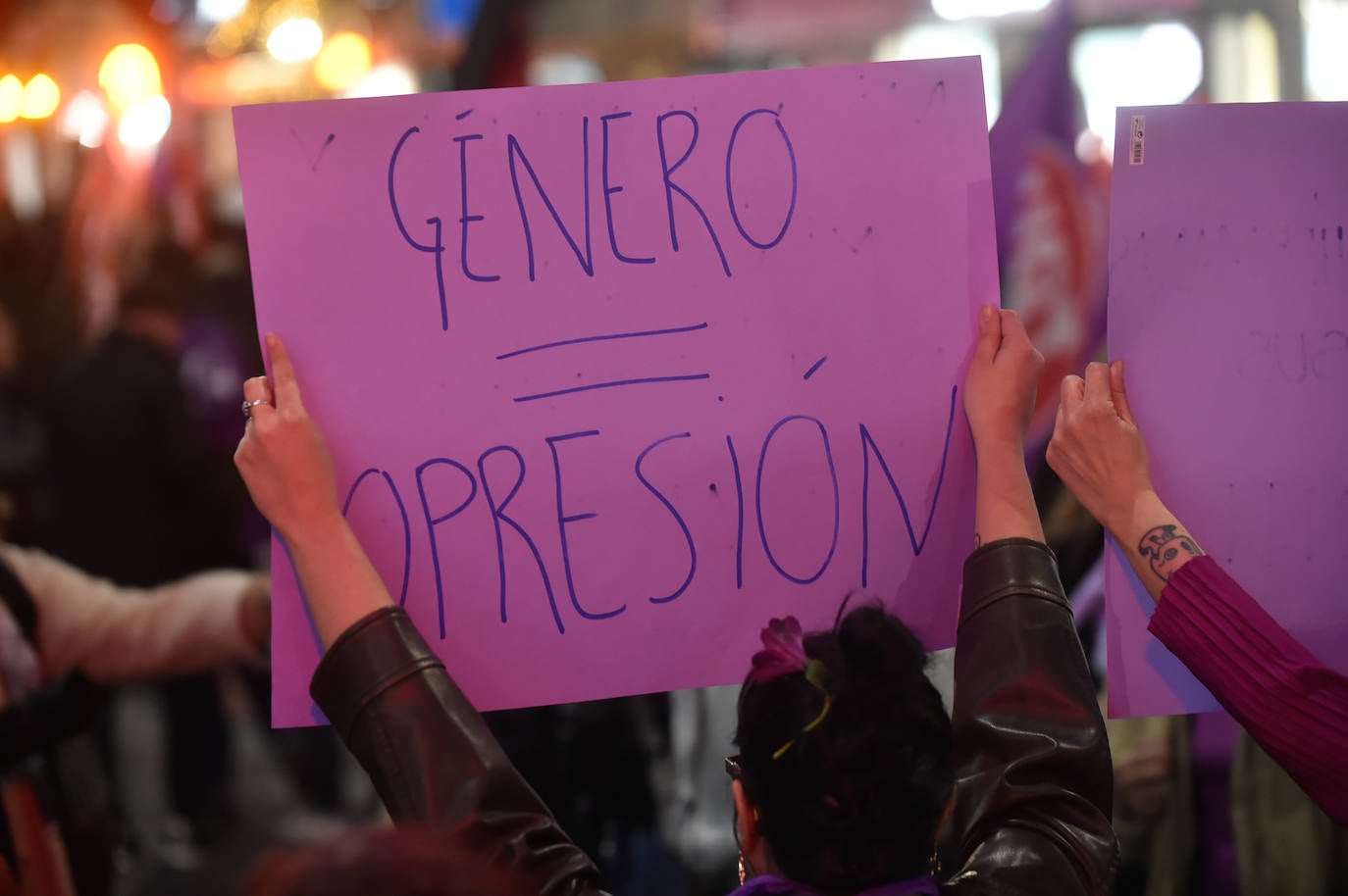 La manifestación del 8M en Murcia, en imágenes