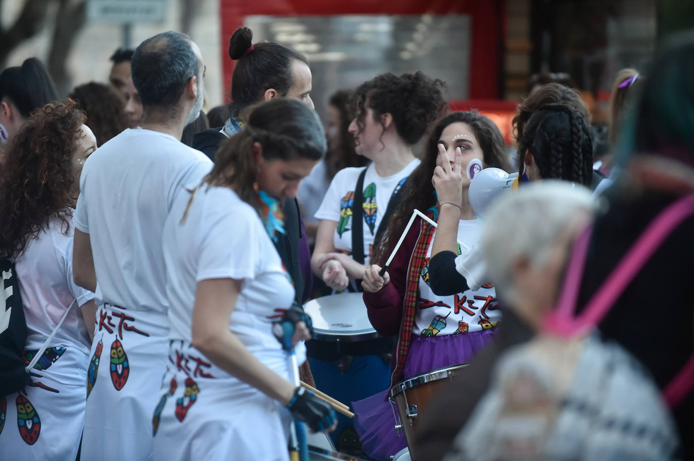 La manifestación del 8M en Murcia, en imágenes