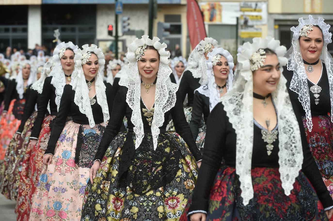 Las imágenes de la mascletá en la Circular de Murcia