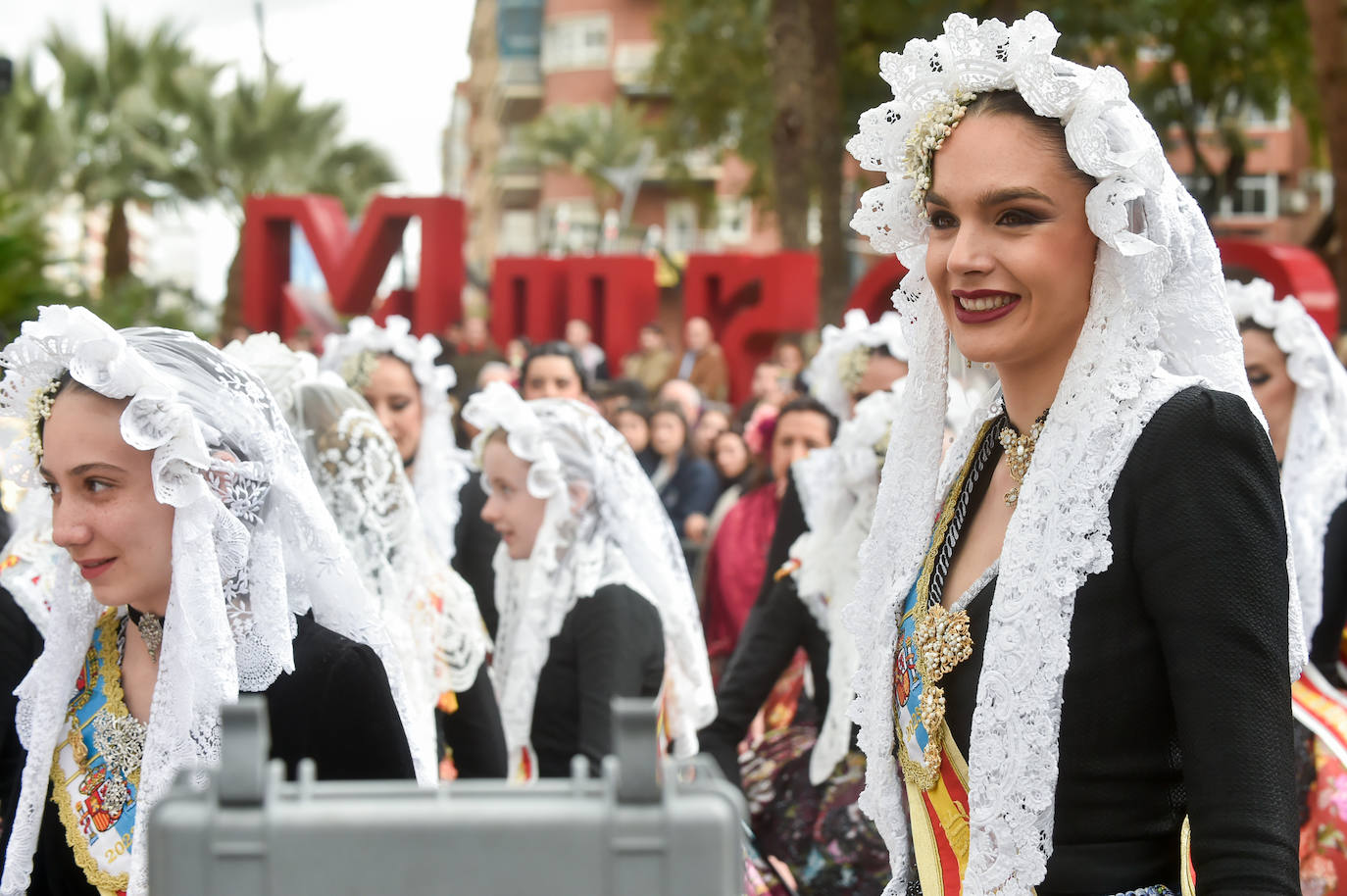 Las imágenes de la mascletá en la Circular de Murcia