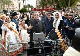 Las imágenes de la mascletá en la Circular de Murcia