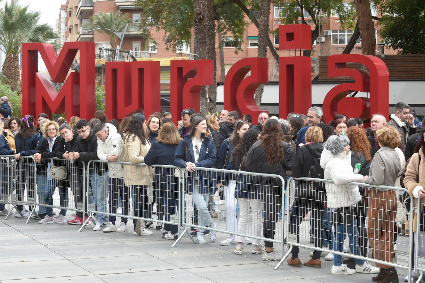 Las imágenes de la mascletá en la Circular de Murcia