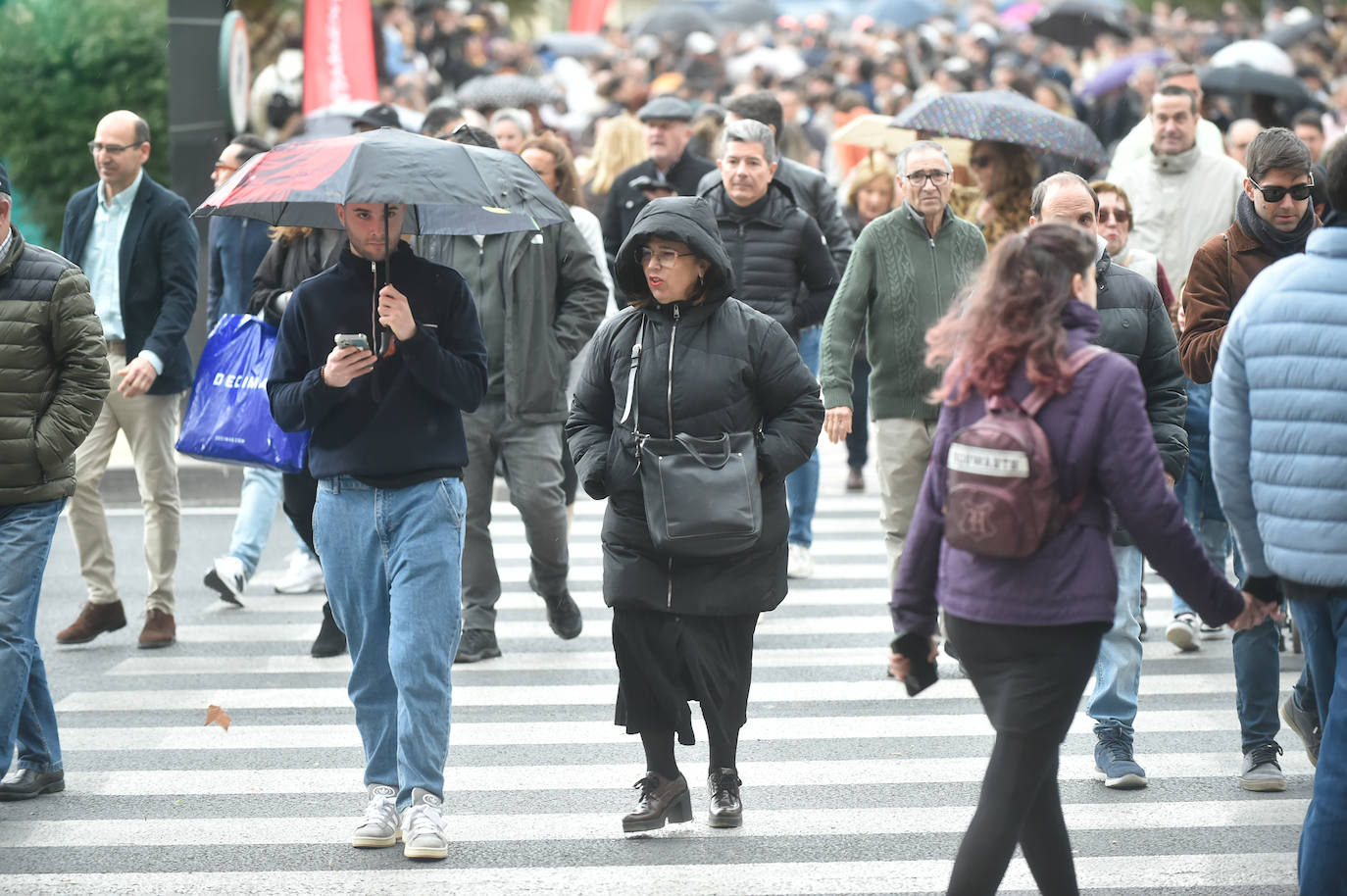 Las imágenes de la mascletá en la Circular de Murcia