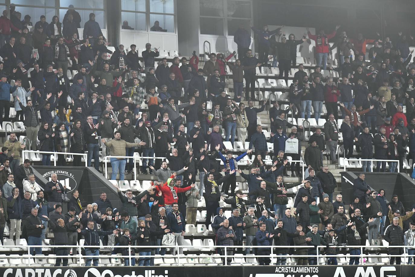 La victoria del Cartagena frente al Racing Ferrol, en imágenes