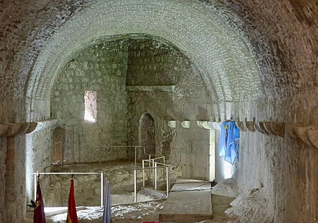 Imagen del interior del castillo a sus 504 años.