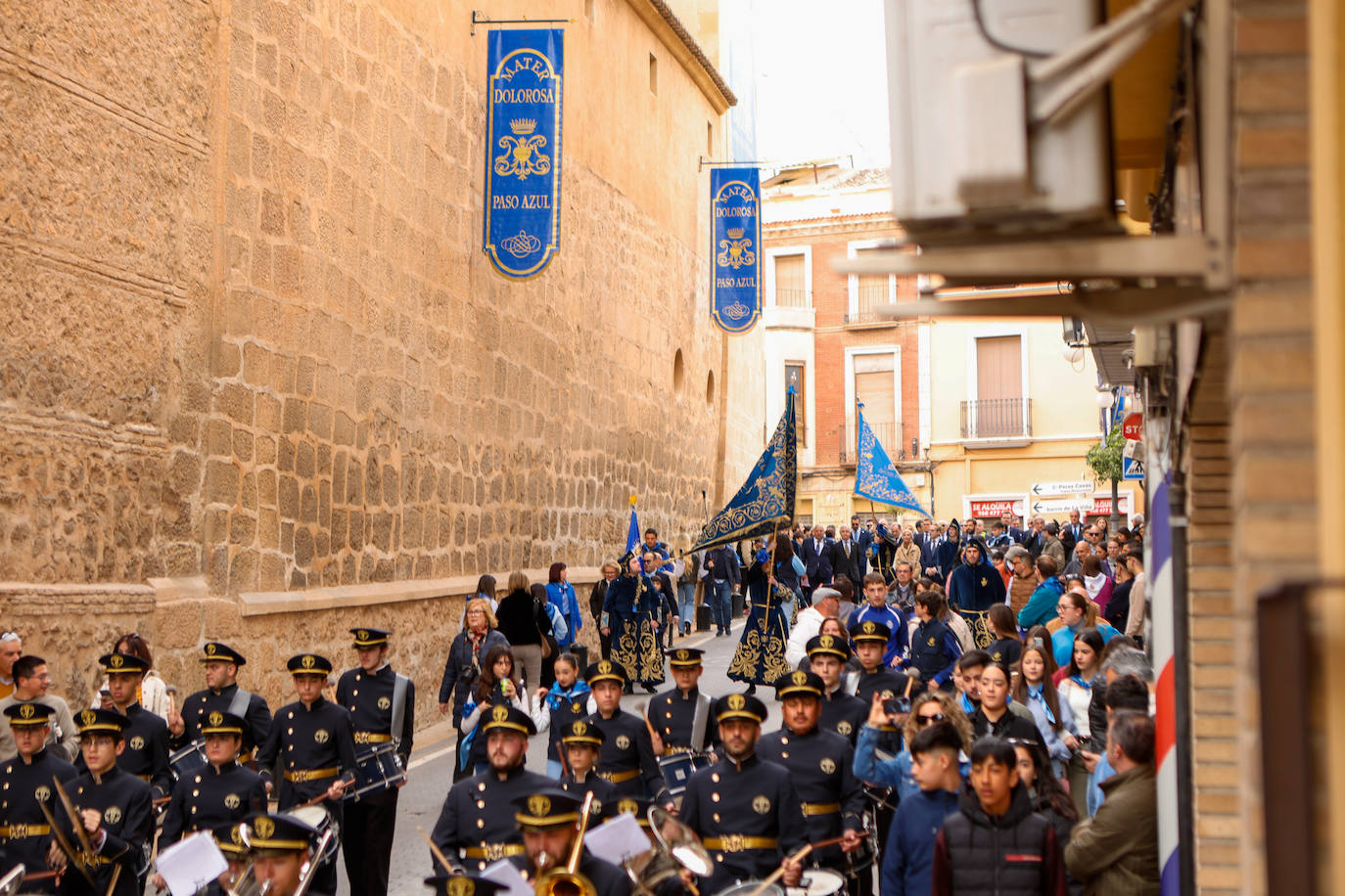 Azules y blancos proclaman su participación en las procesiones de Lorca