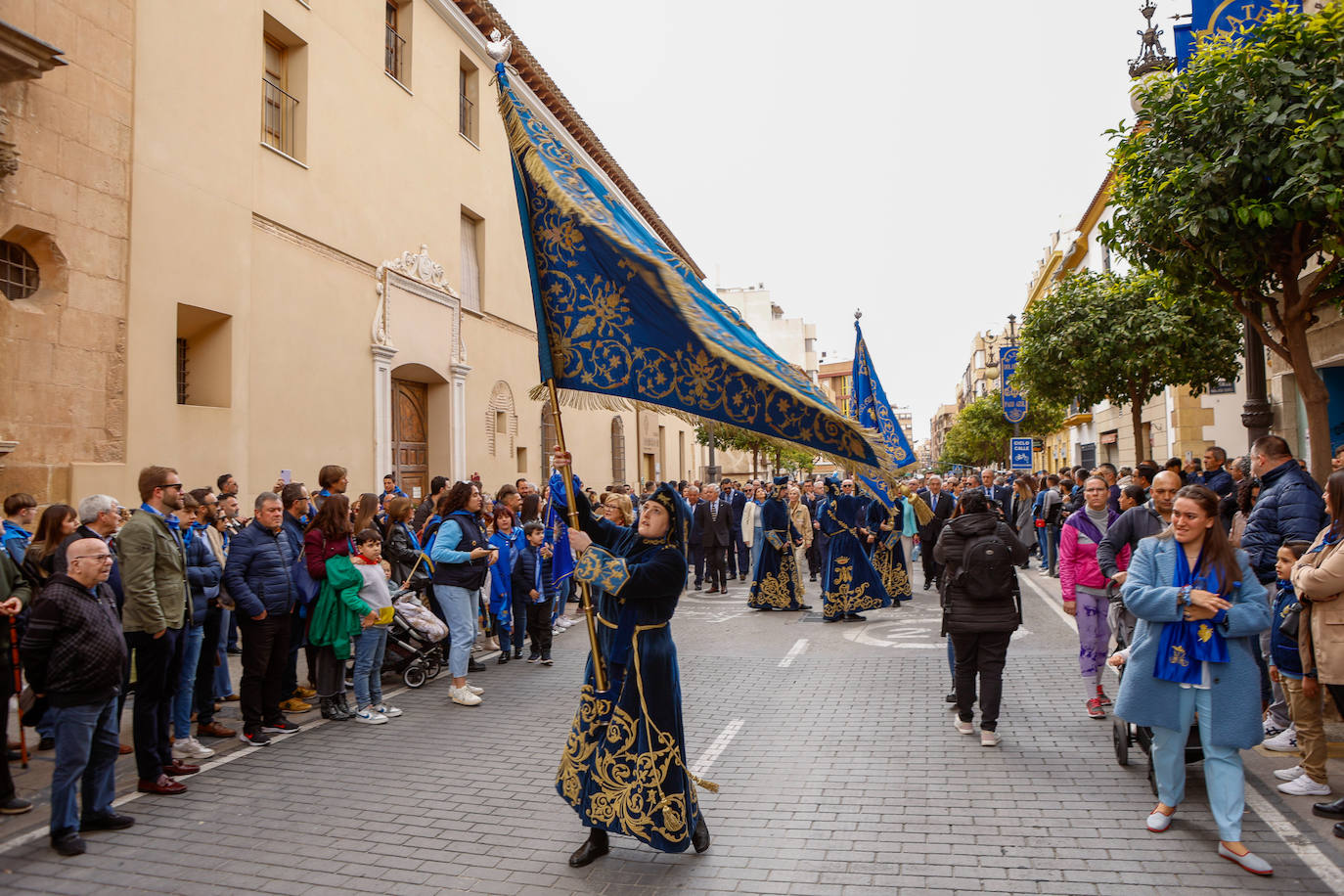 Azules y blancos proclaman su participación en las procesiones de Lorca