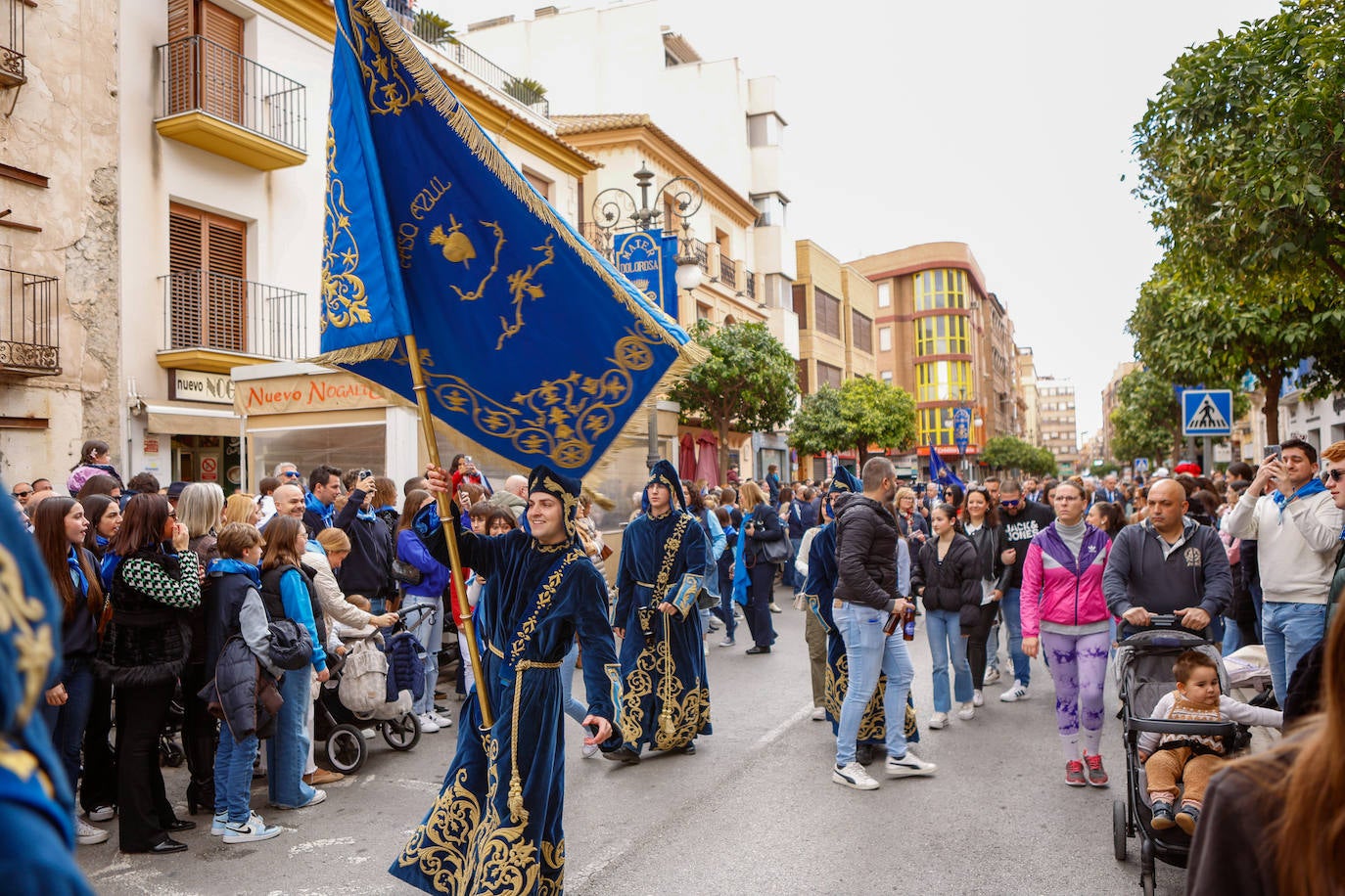 Azules y blancos proclaman su participación en las procesiones de Lorca