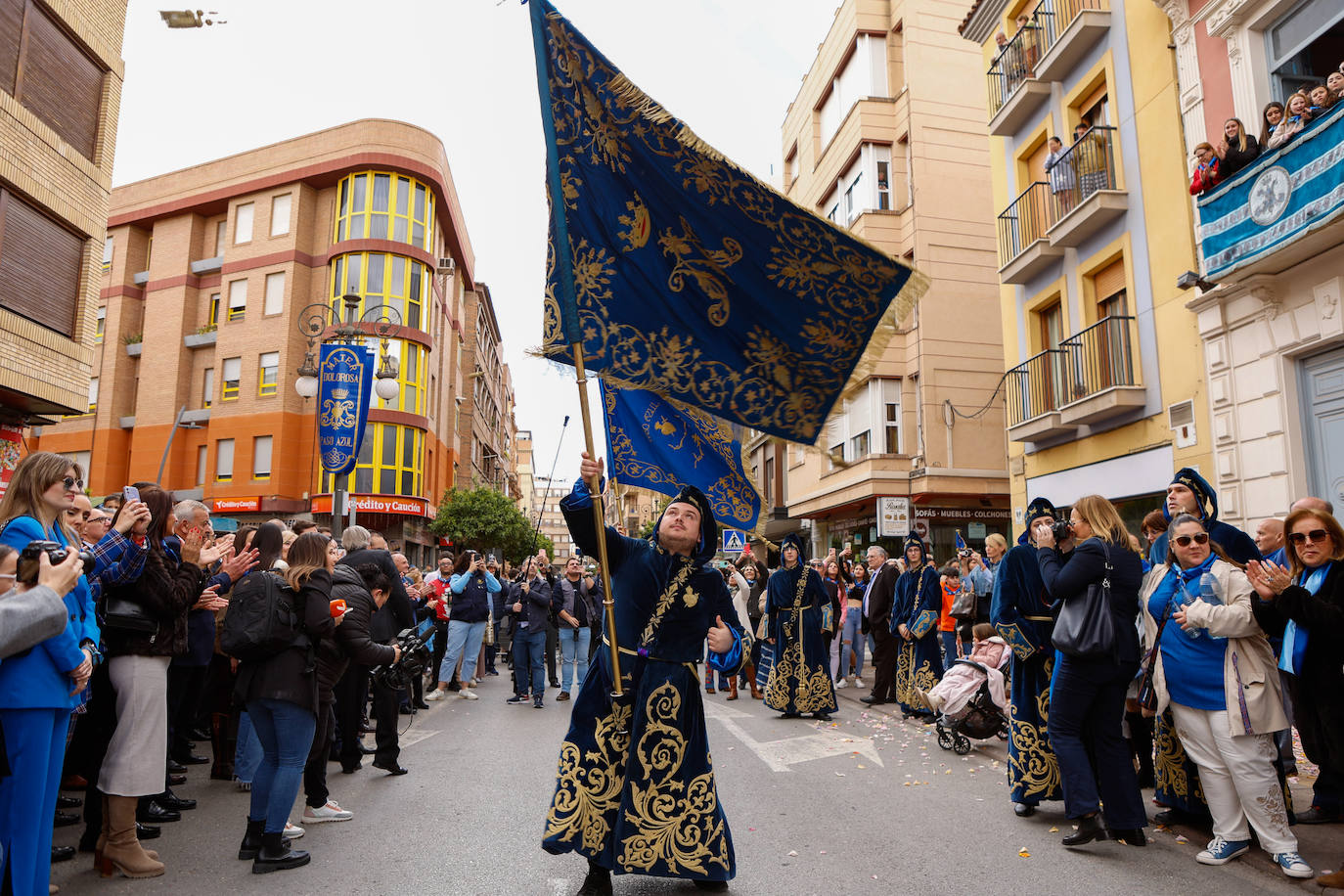Azules y blancos proclaman su participación en las procesiones de Lorca