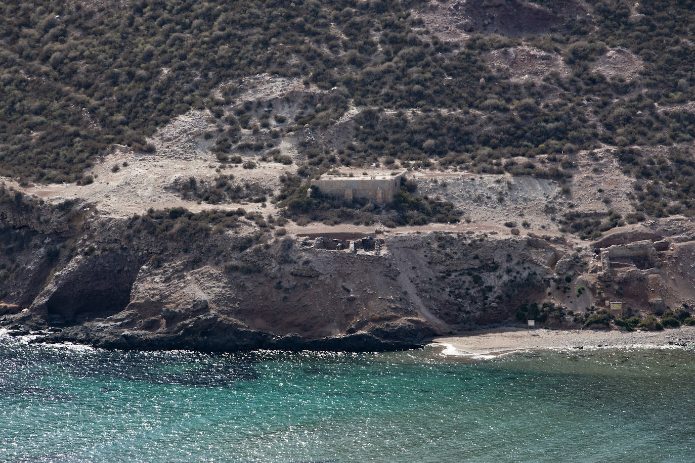 Imágenes de la Isla del Fraile, una joya del patrimonio escondida en Águilas