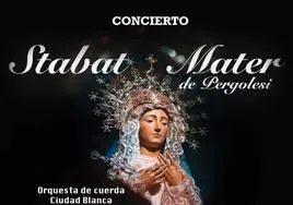 Cartel anunciador del concierto en la iglesia de La Zenia.