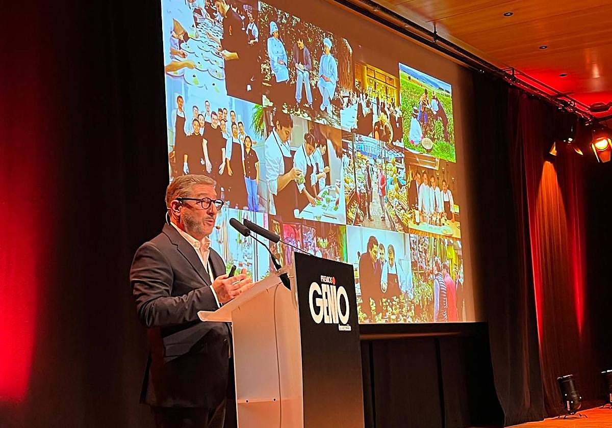 Joan Roca, en los Premios GENIO Innovación, este jueves, en Murcia.