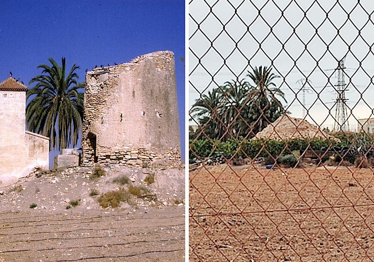 Imagen tomada ayer de los restos del molino. Foto del Molino de Ulloa de 2020, en El Jimenado.
