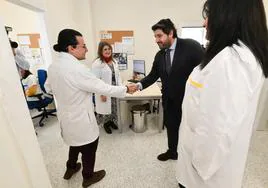 Fernando López Miras, este viernes, en la inauguración del centro de salud de Sangonera la Verde.