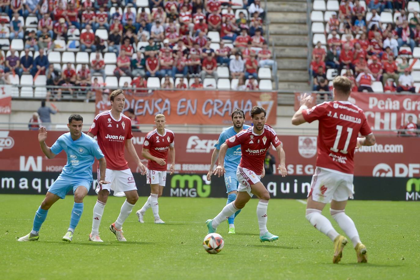 El empate del Real Murcia frente al Ibiza, en imágenes