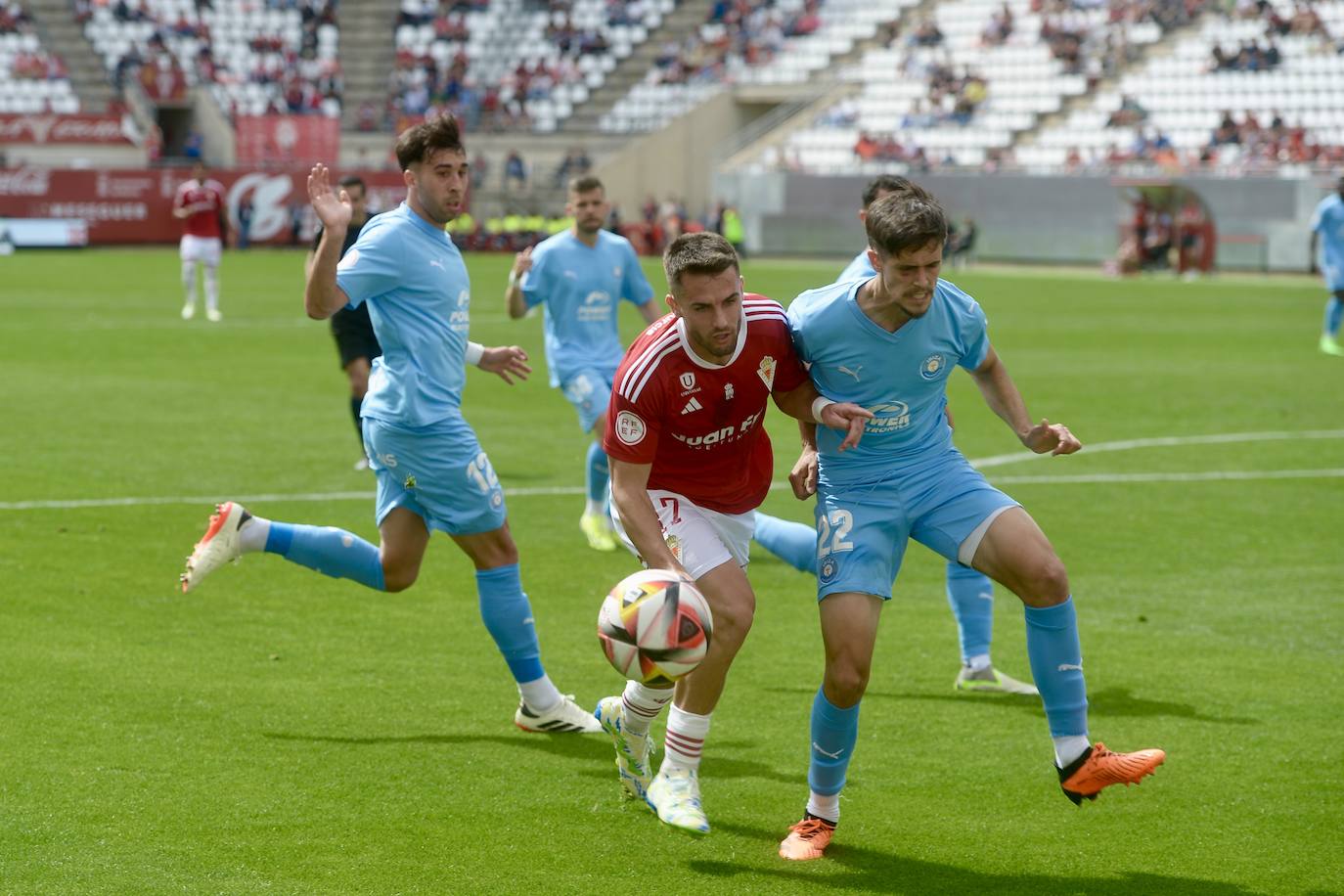 El empate del Real Murcia frente al Ibiza, en imágenes