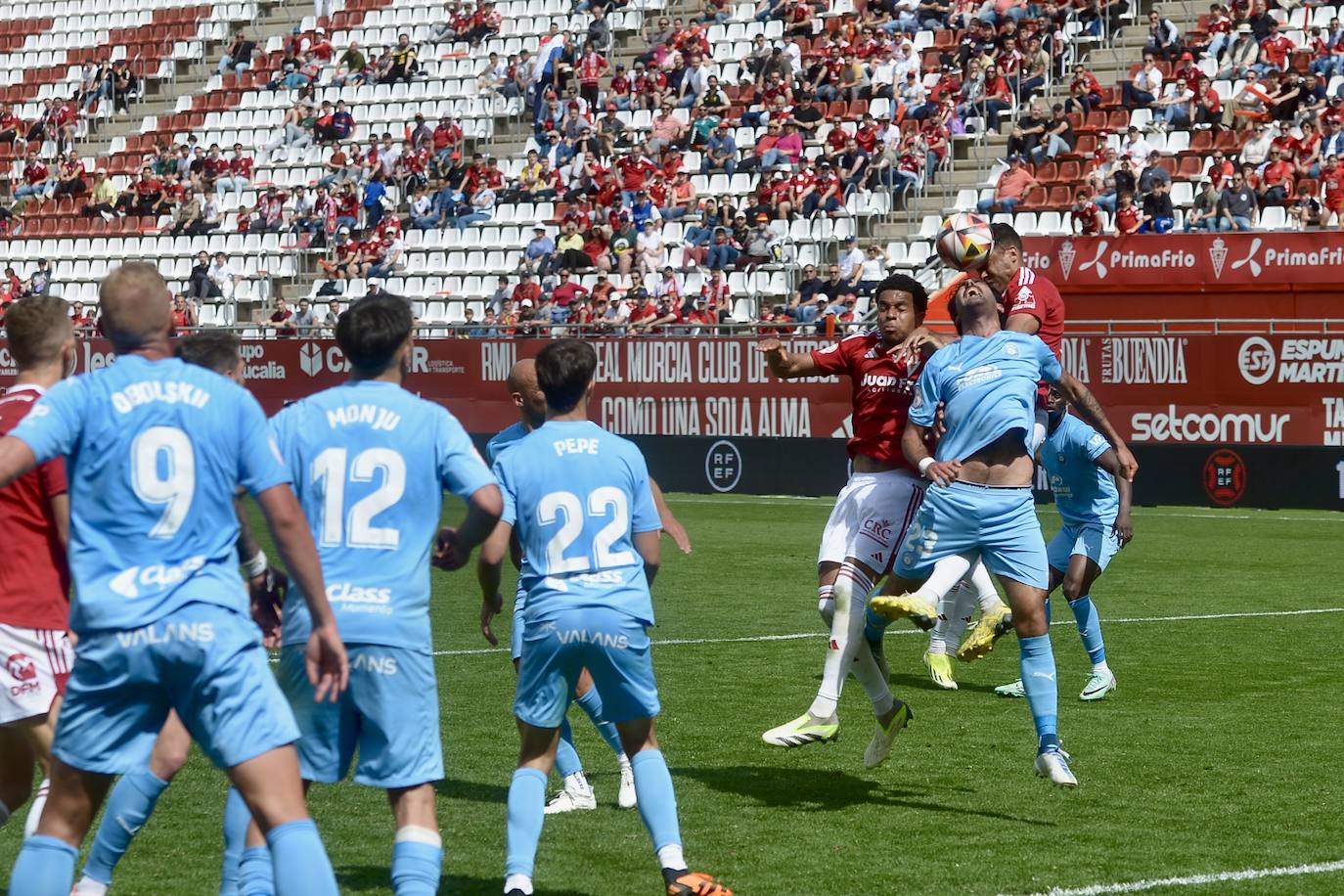 El empate del Real Murcia frente al Ibiza, en imágenes