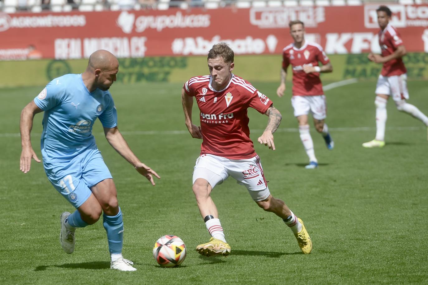 El empate del Real Murcia frente al Ibiza, en imágenes