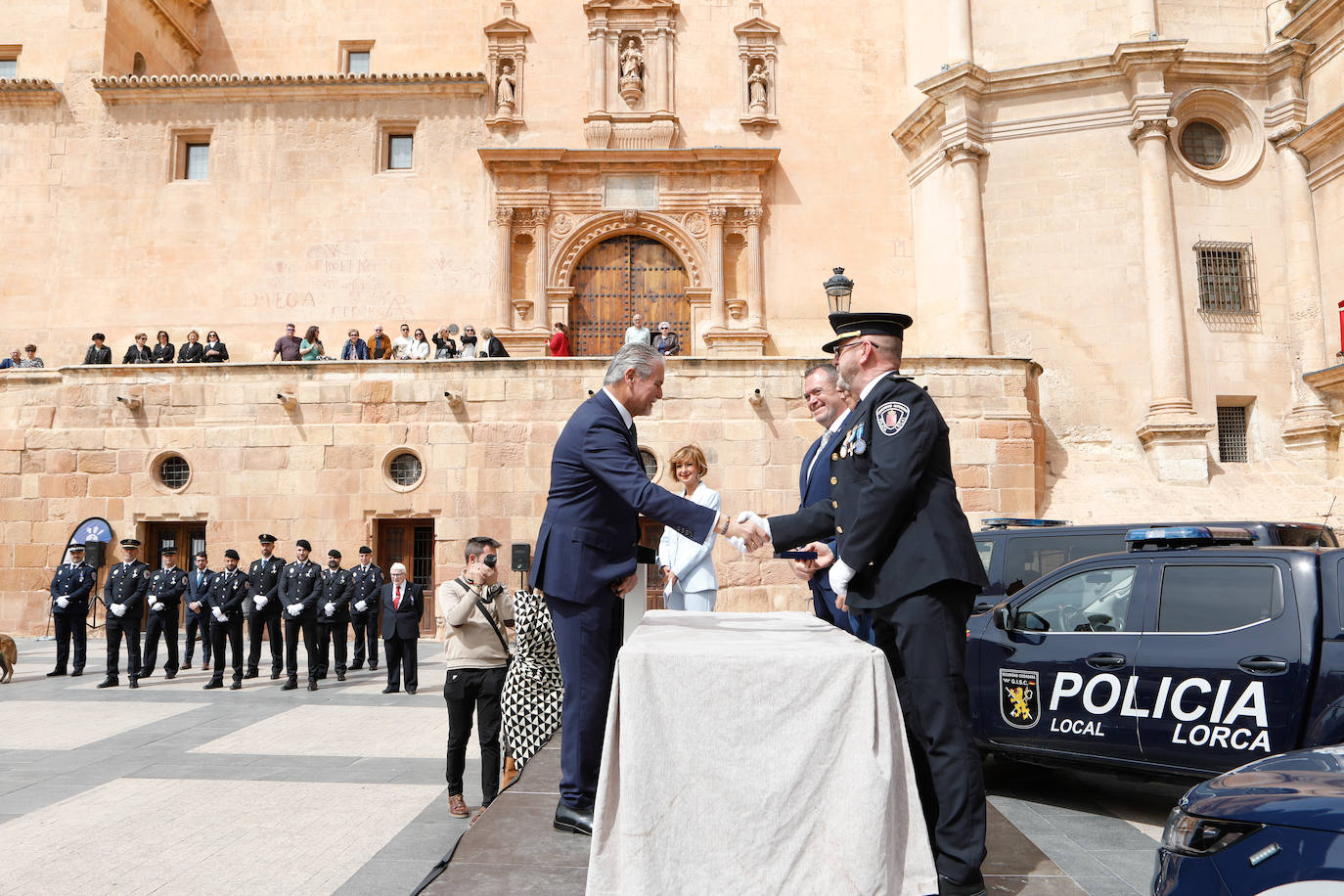 La celebración del día de San Patricio de la Policía Local de Lorca, en imágenes