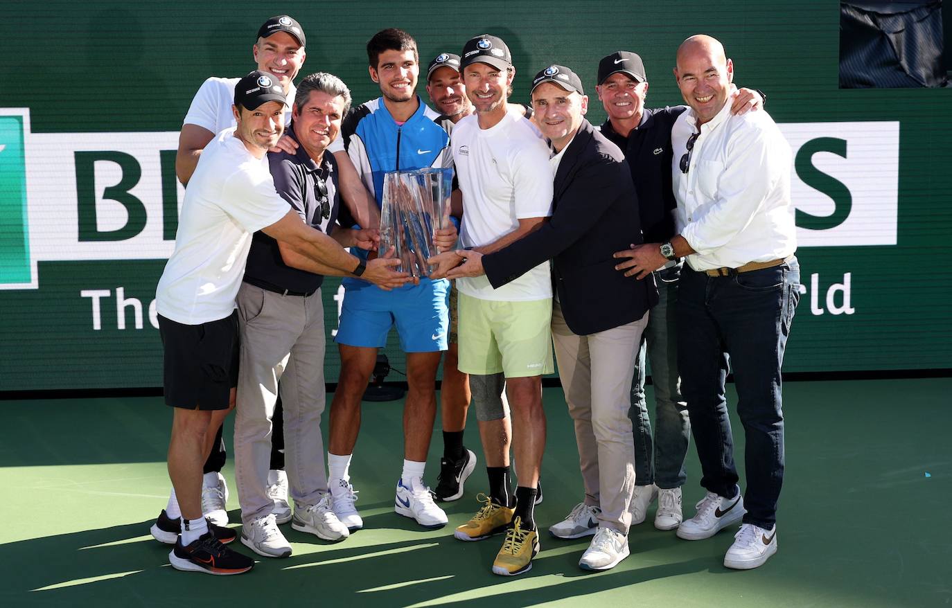 Las imágenes de la final de Indian Wells entre Carlos Alcaraz y Daniil Medvedev