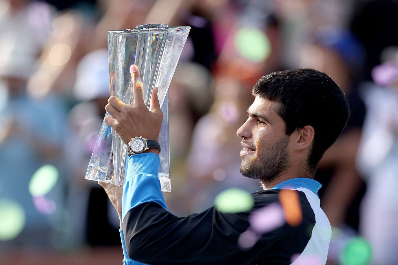 Las imágenes de la final de Indian Wells entre Carlos Alcaraz y Daniil Medvedev