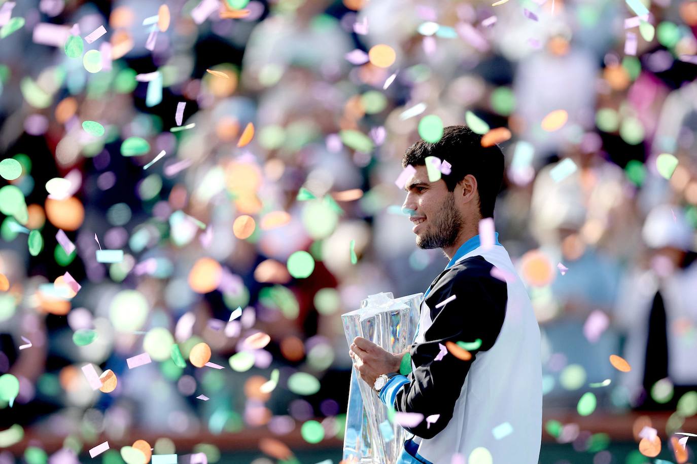 Las imágenes de la final de Indian Wells entre Carlos Alcaraz y Daniil Medvedev