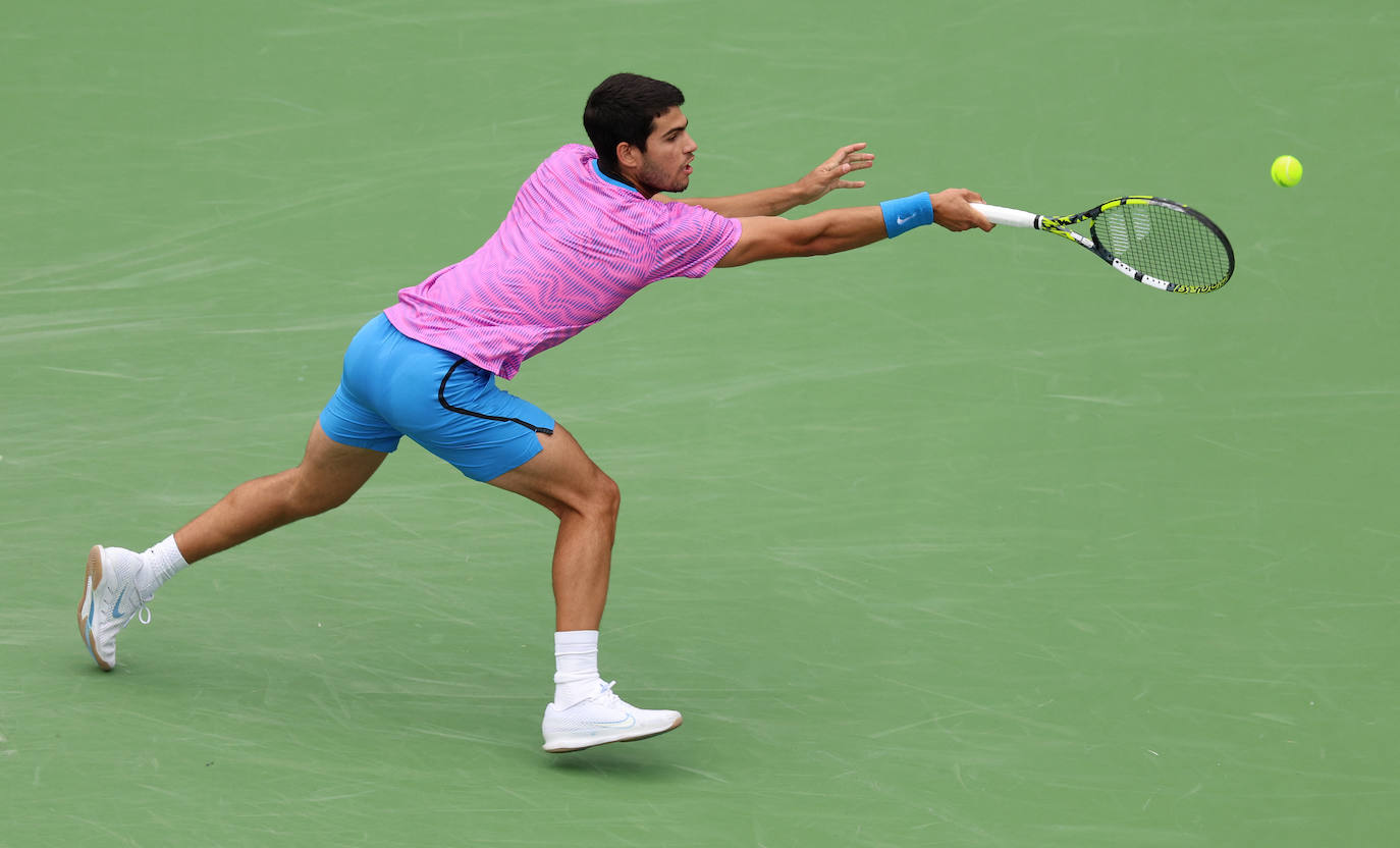 Las imágenes de la final de Indian Wells entre Carlos Alcaraz y Daniil Medvedev