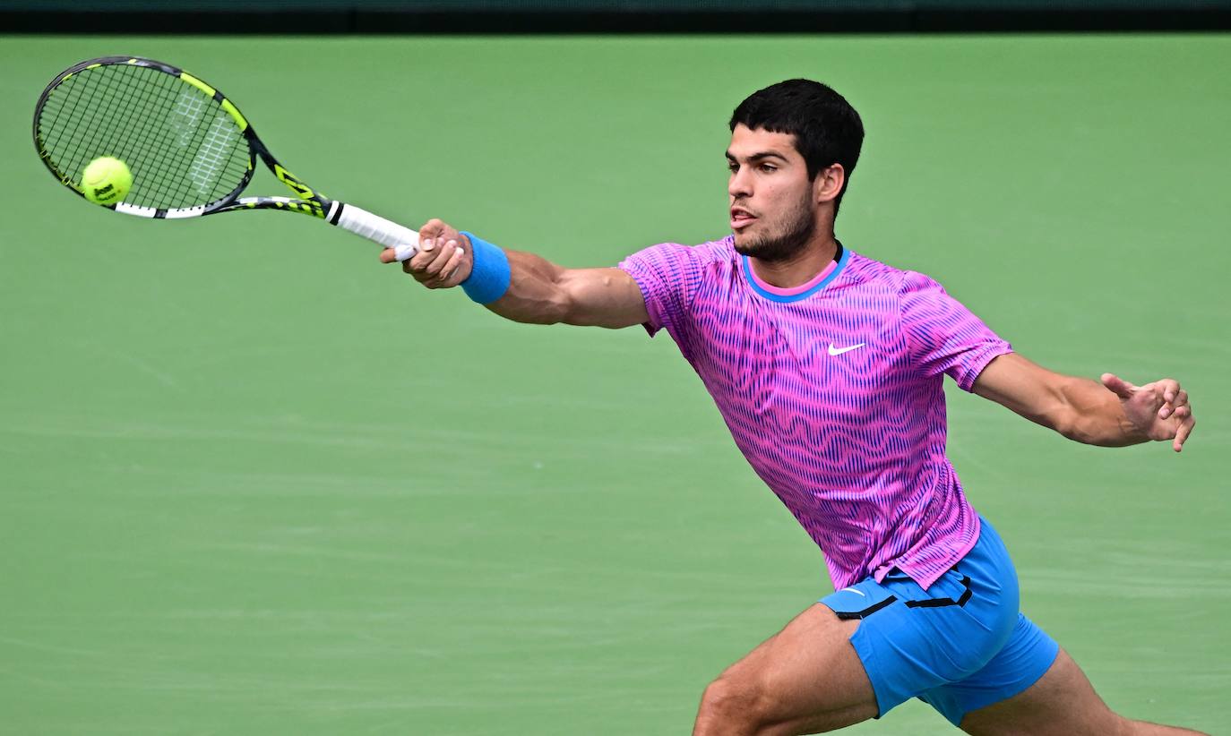 Las imágenes de la final de Indian Wells entre Carlos Alcaraz y Daniil Medvedev