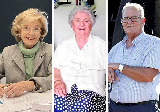 loria Alemán, Paca 'La Machacanta' y Pedro 'El Cardoso'.