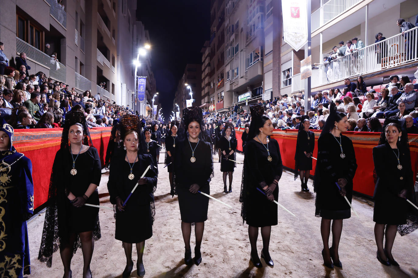 La procesión del Viernes de Dolores en Lorca, en imágenes