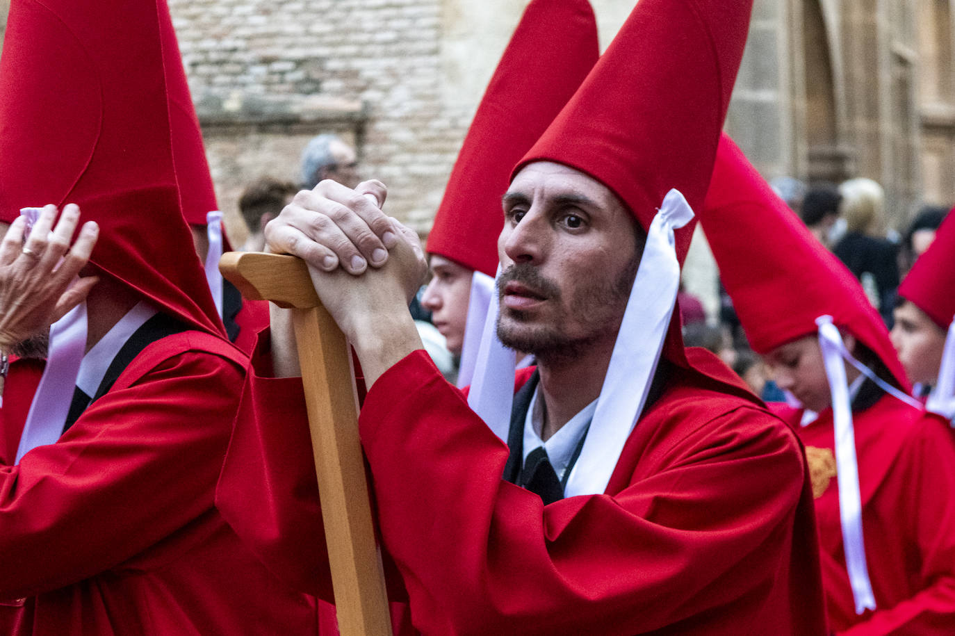 La procesión de la Caridad del Sábado de Pasión de Murcia, en imágenes