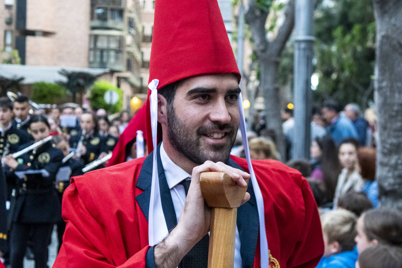 La procesión de la Caridad del Sábado de Pasión de Murcia, en imágenes