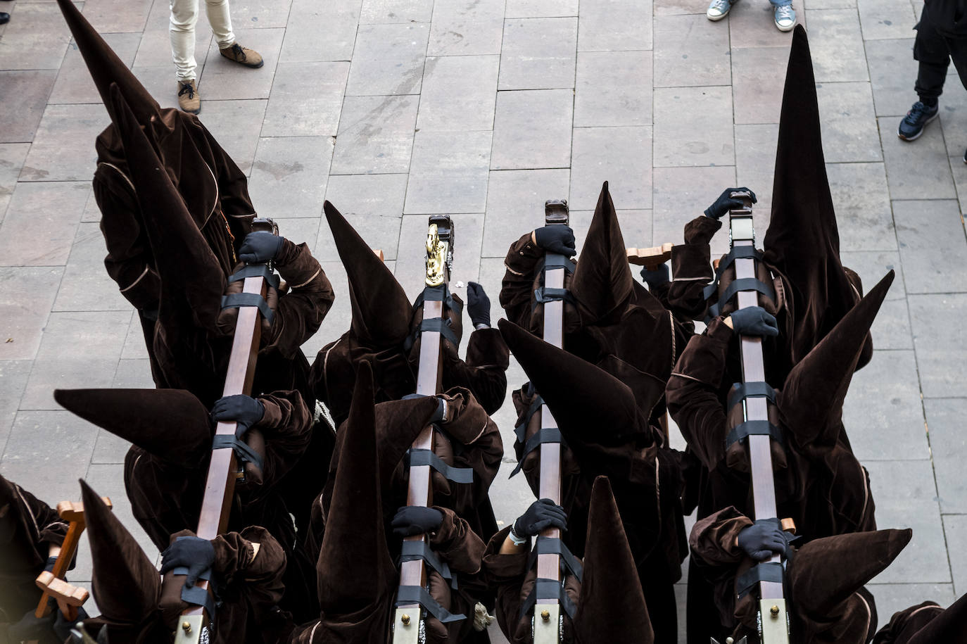 La procesión de la Fe del Sábado de Pasión de Murcia, en imágenes