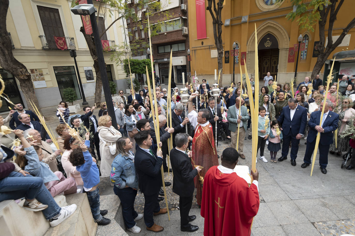 Imágenes de la mañana de Domingo de Ramos, en Murcia