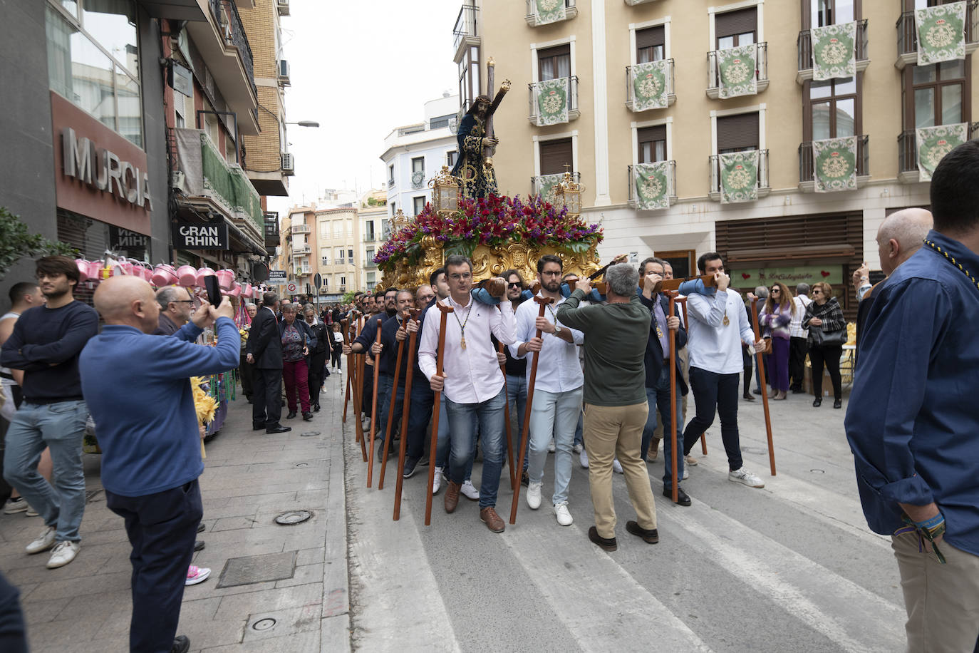 Imágenes de la mañana de Domingo de Ramos, en Murcia