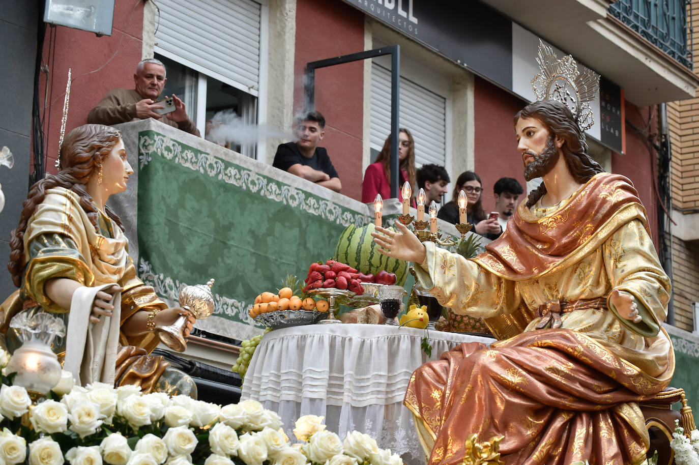 Suspendida la procesión del Cristo de la Esperanza en Murcia por la lluvia