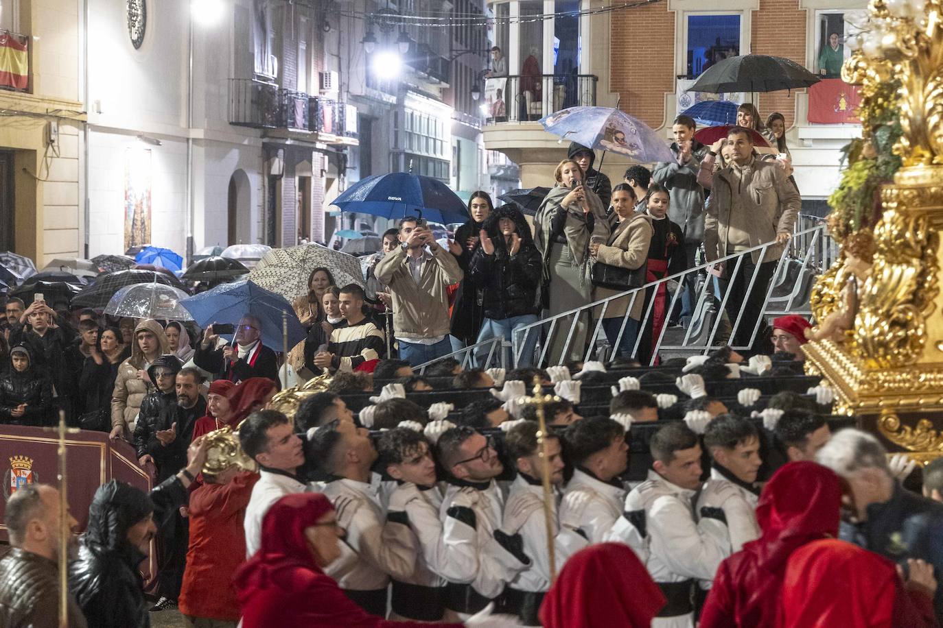 La lluvia obliga a suspender la procesión de La Burrica en Cartagena