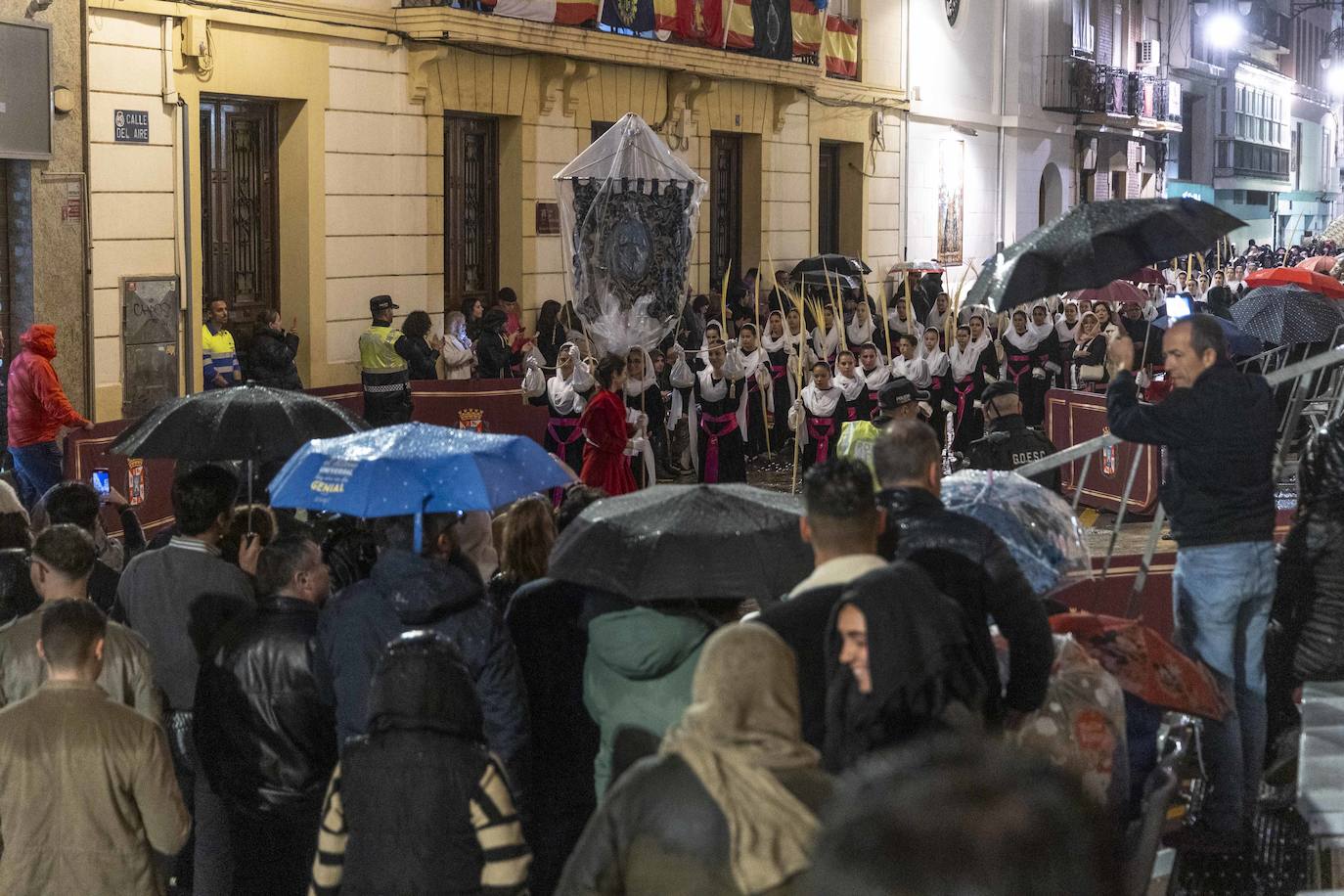 La lluvia obliga a suspender la procesión de La Burrica en Cartagena