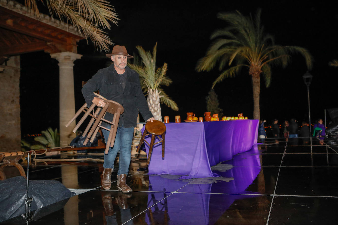 La lluvia obliga a suspender el vía crucis viviente de Lorca