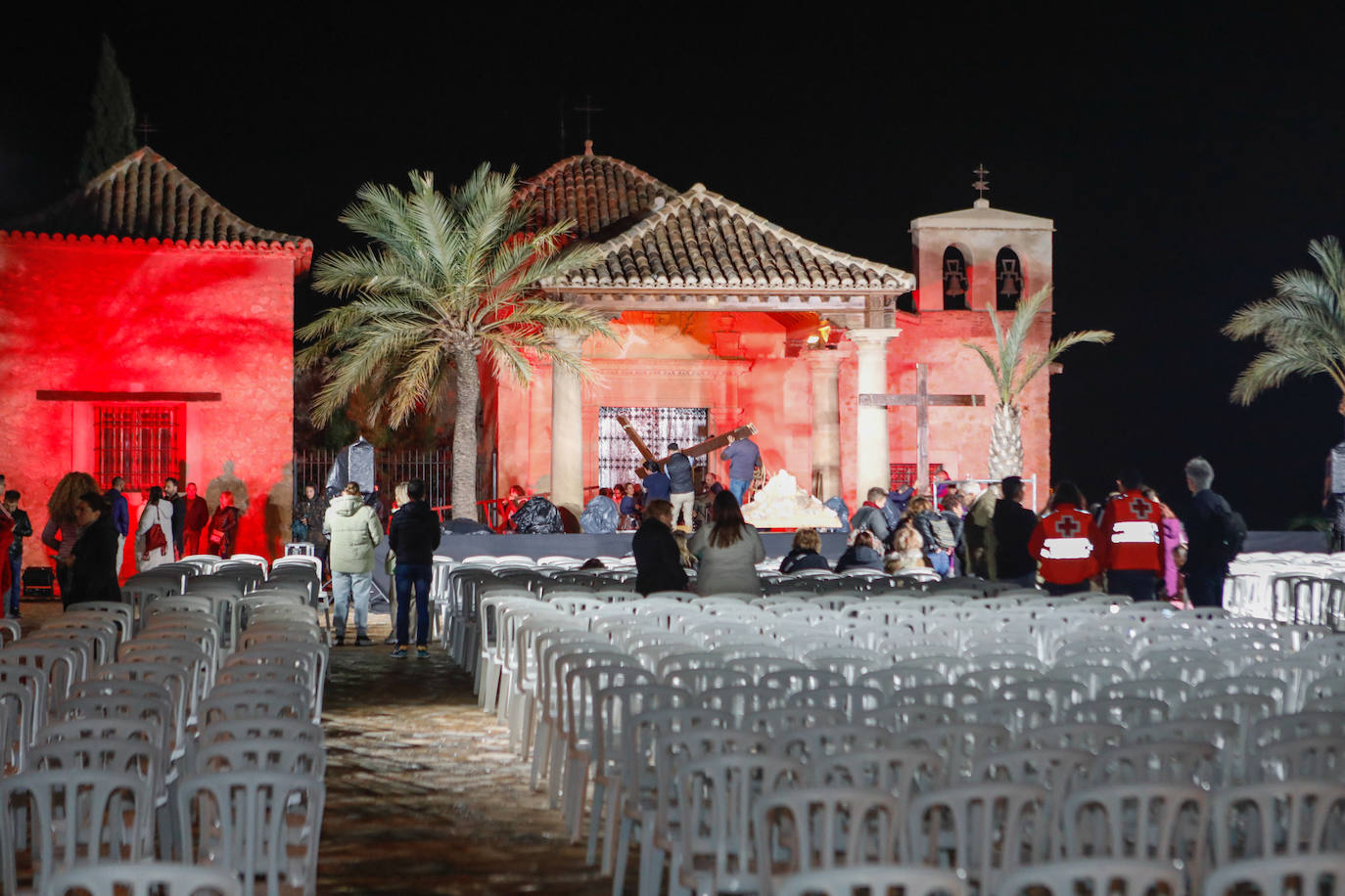 La lluvia obliga a suspender el vía crucis viviente de Lorca