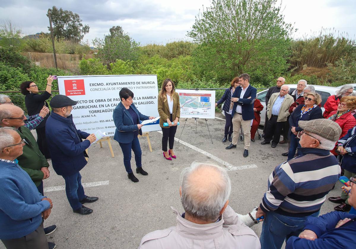 Presentación del proyecto, este martes en Torreagüera.