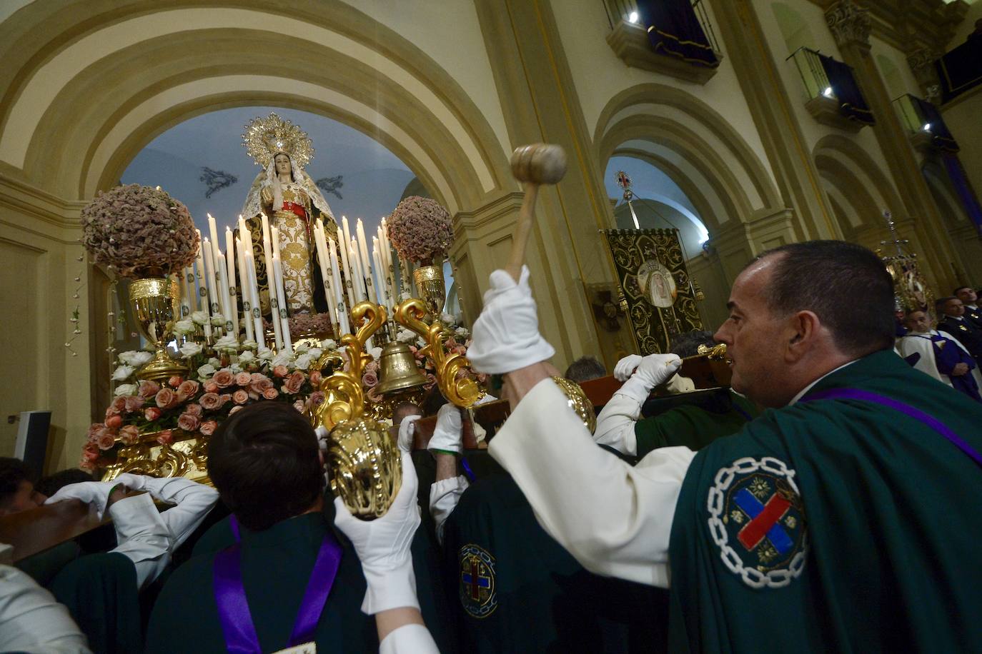 Suspendidas las procesiones de Martes Santo en Murcia por el mal tiempo