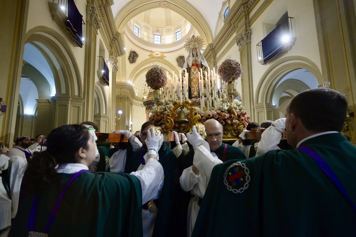 Suspendidas las procesiones de Martes Santo en Murcia por el mal tiempo